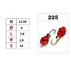Мормышка Nr. 11 КАПЛЯ (камень) с ушком (цв.: 225, 5 мм, 7.8 мм, 1.9 г, No. 14, упак. 1 шт.)