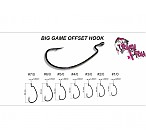 Crazy FISH BIG GAME OFFSET HOOK 3/0  7pcs